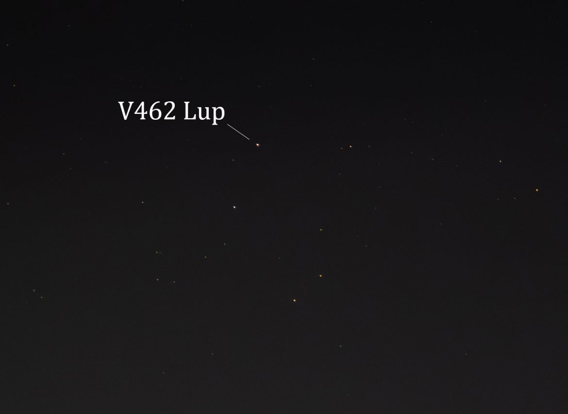 Pozorovanie – Nova V462 Lupi